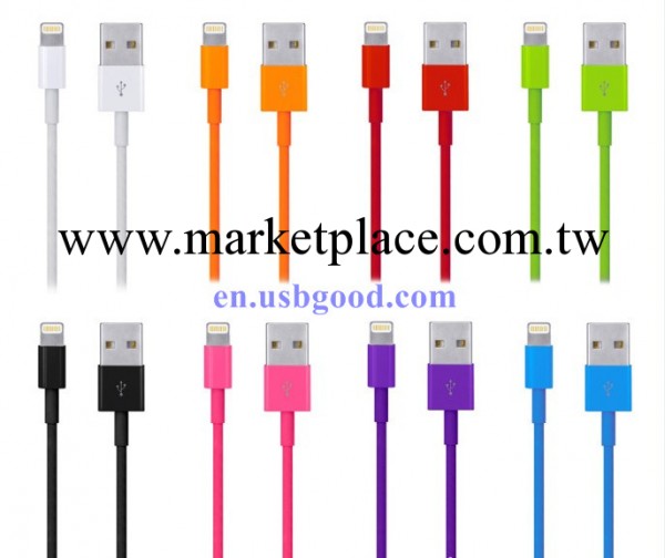 蘋果iPhone5彩色專用數據線工廠,批發,進口,代購