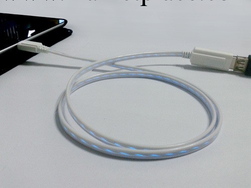 iphone5發光線，蘋果5發光線，iphone5發光數據線，冷光數據線工廠,批發,進口,代購