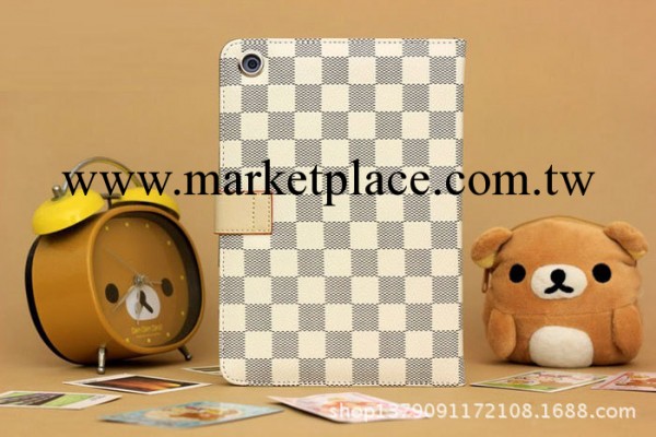 迷你 IPAD MINI 愛馬仕皮套 格子紋 智能休眠工廠,批發,進口,代購