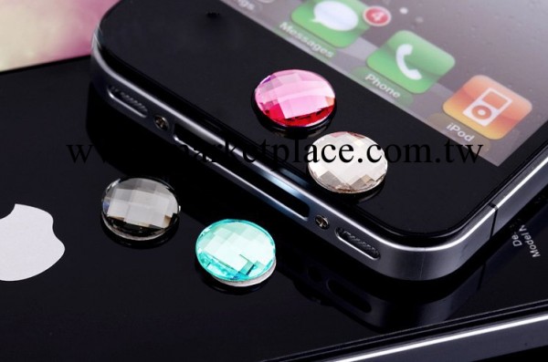 優勢批發 蘋果按鍵貼 iPhone4 4S 5 ipad水晶按鍵貼 home鍵貼工廠,批發,進口,代購