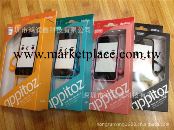 機器人蘋果手機套 能屈能伸機器人手機殼Appitoz小人iphone 4S殼工廠,批發,進口,代購