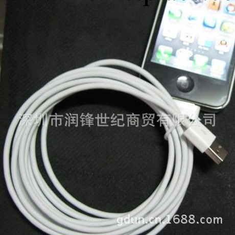 加長3米蘋果磨砂數據線iphone4s ipad2 三米6針數據線充電數據線工廠,批發,進口,代購