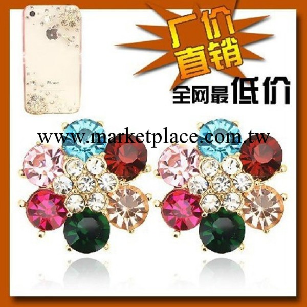 水鉆梅花手機diy美容飾品材料批發iphone4sA-050合金配件工廠,批發,進口,代購