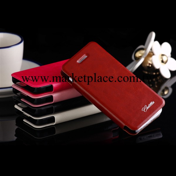 廠傢直供 iphone5C瘋馬紋保護套 左右翻蓋 蘋果商務手機皮套  殼工廠,批發,進口,代購