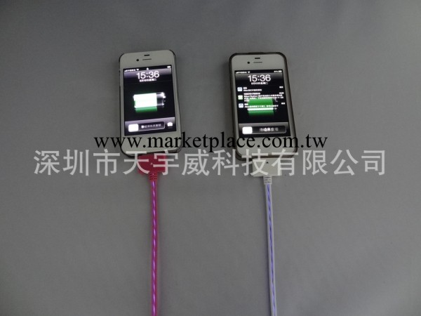 IPHONE4，三星，sony發光數據線 蘋果數據線 發光數據線蘋果工廠,批發,進口,代購