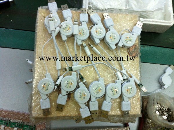iphone5伸縮數據線 蘋果5數據線 伸縮iphone5雙拉數據線 5伸縮線工廠,批發,進口,代購