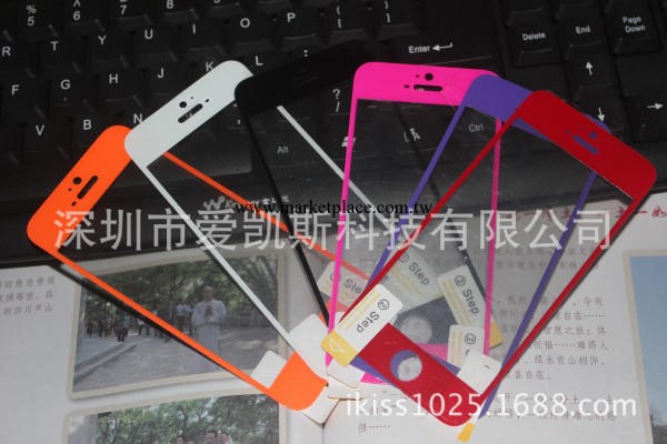 iPhone5/5S/5C彩色鋼化玻璃保護膜 蘋果5鋼化玻璃膜 鋼化玻璃彩膜工廠,批發,進口,代購