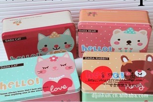 韓國文具批發 天克 新達達動物收納盒（L）馬口鐵 4款工廠,批發,進口,代購