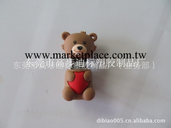 生產加工PVC滴膠隨身碟套 輕松熊隨身碟套 隨身碟套吊飾工廠,批發,進口,代購