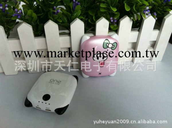 可愛豬仔移動電源 ipad iphone4 4S HTC手機充電寶通用批發・進口・工廠・代買・代購
