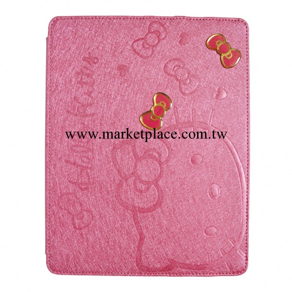 iPad4 3 2 hello kitty三檔位皮套  限量版卡通保護套廠傢直銷工廠,批發,進口,代購