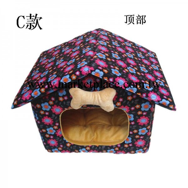 廠傢供泰迪屋博美窩全新時尚寵物屋狗窩公主屋狗屋寵物房子寵C款工廠,批發,進口,代購