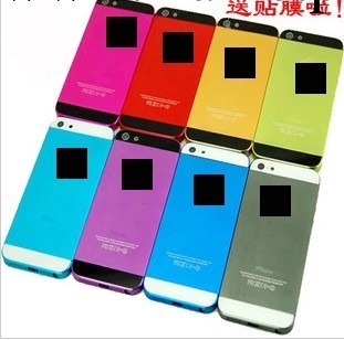 iphone5彩色外殼 鋁合金外殼 原裝外殼 金屬蘋果5手機殼工廠,批發,進口,代購