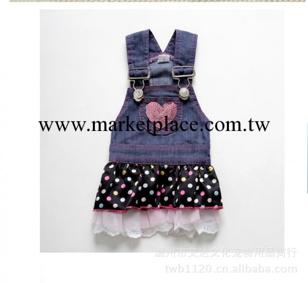 寵物衣服雪紡牛仔裙 寵物服裝 寵物用品批發工廠,批發,進口,代購