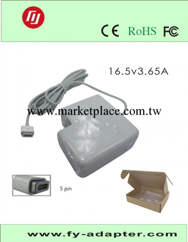 60W OEM老款直頭蘋果電源 16.5V 3.65A工廠,批發,進口,代購