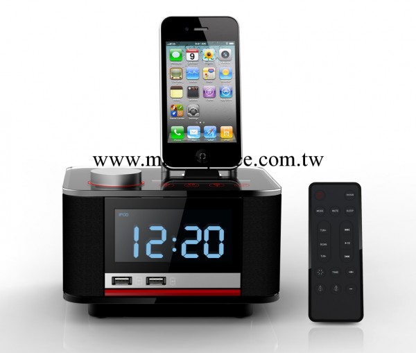 美時B11蘋果MFI認證ipad音響iphone4S 5專用底座鬧鐘音箱HTC三星工廠,批發,進口,代購
