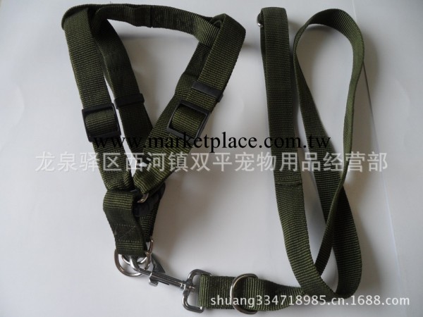 寵物用品 軍綠色寵物胸背帶牽引 寵物牽引繩帶2.5 狗鏈工廠,批發,進口,代購