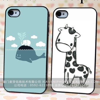 卡通彩繪殼子 iphone4s手機殼 蘋果4手機套 浮雕手機保護殼工廠,批發,進口,代購