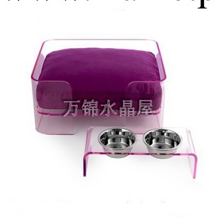 寵物傢具 寵物餐桌 亞克力寵物水盆 透明寵物飯盆 壓克力寵物用品工廠,批發,進口,代購