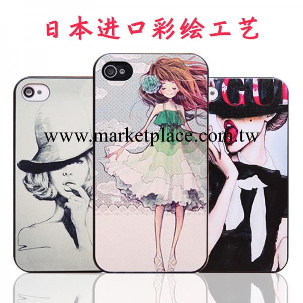 復古彩繪殼蘋果4/5手機保護套 最新款iphone4s/5s手機殼外殼批發工廠,批發,進口,代購