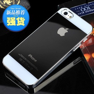 新款 iphone5手機殼 蘋果4奢華電鍍 亞克力玻璃防刮 雙色鏡面工廠,批發,進口,代購