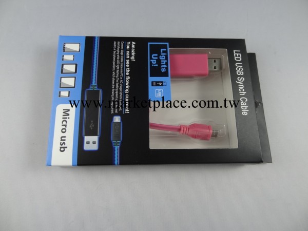蘋果彩色發光線 USB HIPHON4 冷光線 閃光線 數據線工廠,批發,進口,代購
