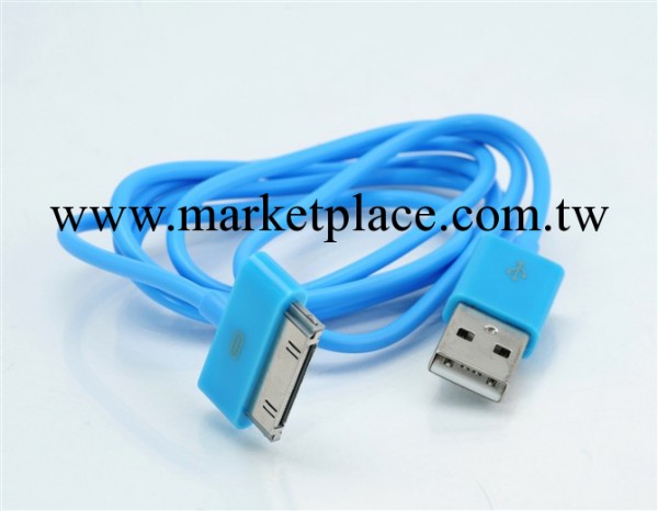 蘋果4s手機數據線 蘋果彩色數據線 iPhone4數據線 6針圓充電線工廠,批發,進口,代購