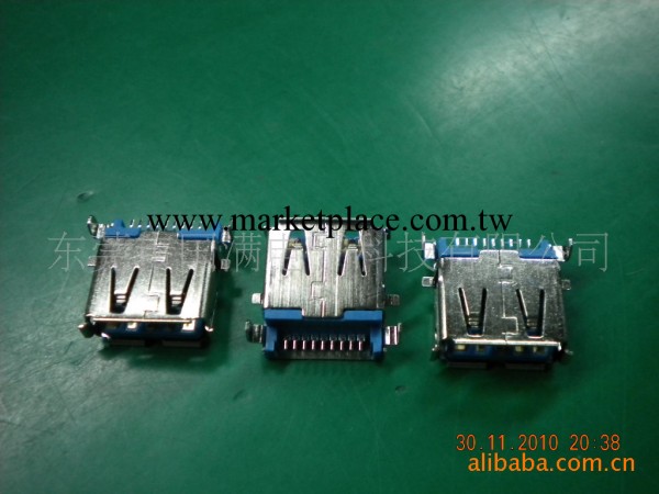 連接器廠傢直銷大量供應3.0 USB SMT  A母 母座 沉板式工廠,批發,進口,代購