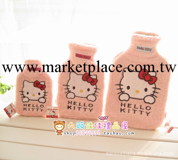 批發 hello kitty/砂糖兔 毛絨熱水袋/暖水袋 中號含內膽1000毫升工廠,批發,進口,代購