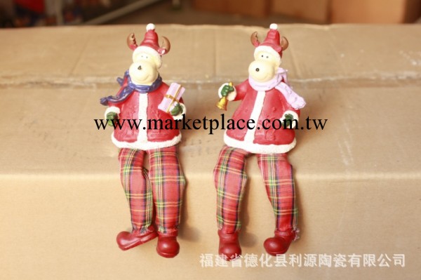 聖誕佈腿工藝品 樹脂聖誕系列吊腳工藝品 聖誕禮品9681工廠,批發,進口,代購
