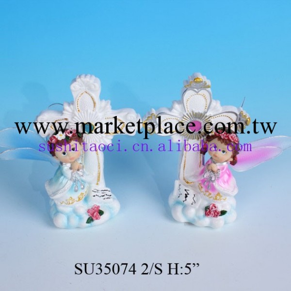 泉州廠傢直銷 樹脂工藝品 聖誕禮品 新年禮品 樹脂天使SU35072工廠,批發,進口,代購