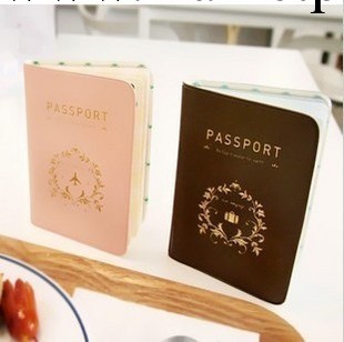 B024 韓版iconic 簡約皮質護照夾-passport 護照包 2色選批發・進口・工廠・代買・代購