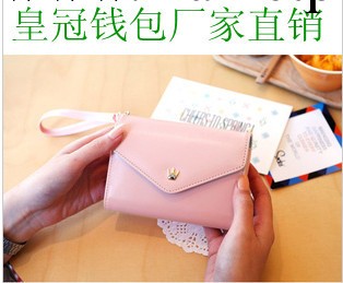 廣州批發錢包韓版 金屬皇冠錢夾卡包 升級款三星蘋果手機包D15工廠,批發,進口,代購