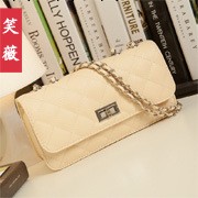 笑薇女包2013秋夏新品韓版潮鏈條小包單肩斜挎包優質pu菱格包包工廠,批發,進口,代購
