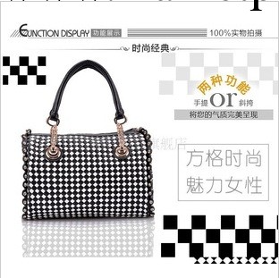 新款潮編織女包手提單肩棋盤格女士包包 批發/混批工廠,批發,進口,代購