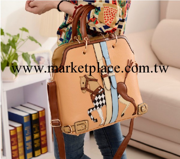 拼接小馬包 歐美大牌風復古時尚小馬包女包潮包 單肩斜挎手提包工廠,批發,進口,代購