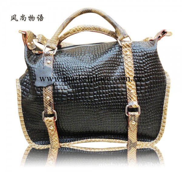 風尚物語 手提包 真皮鱷魚紋女包 牛皮手提女包 女士真皮包包批發工廠,批發,進口,代購