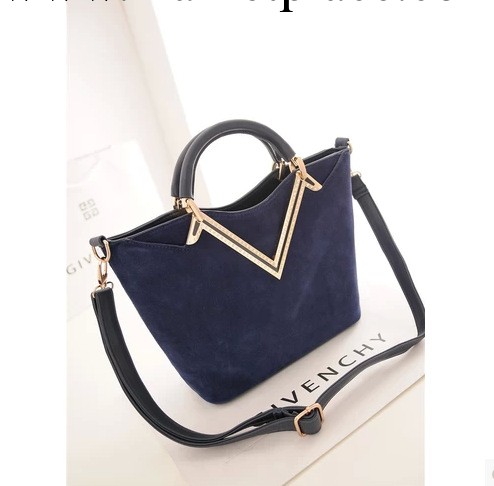 廣州貨源 2013新款女式包磨砂皮大牌V扣高端手提包包單肩斜跨包工廠,批發,進口,代購