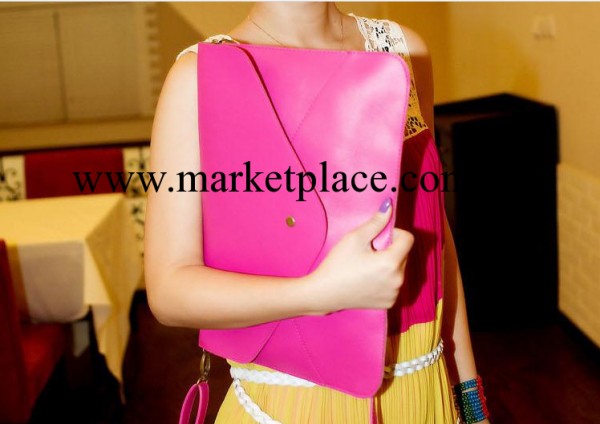 新款歐美復古信封包手拿包簡約A4文件包斜挎大包女包批發工廠,批發,進口,代購