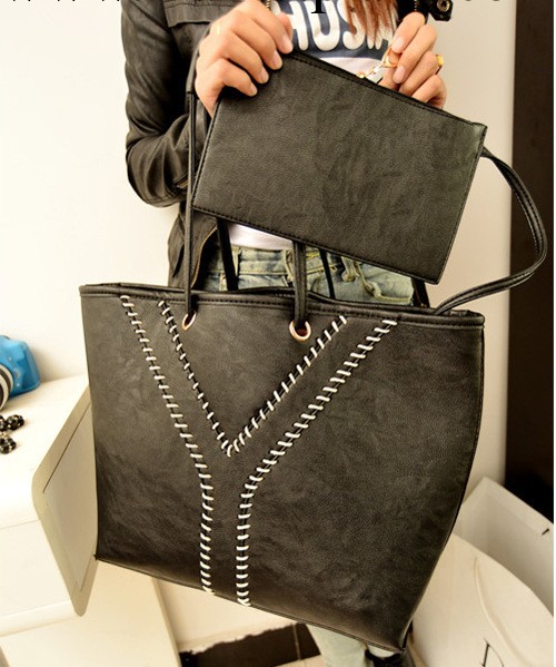 秋冬季新品2013歐美純手工編織Y字手提單肩女包潮大容量購物袋工廠,批發,進口,代購