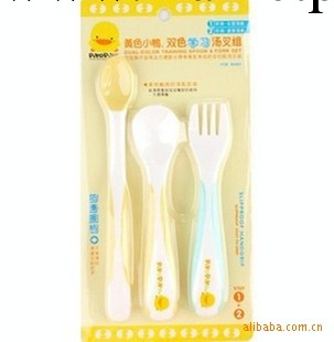 黃色小鴨 330092 雙色學習湯叉組3入工廠,批發,進口,代購