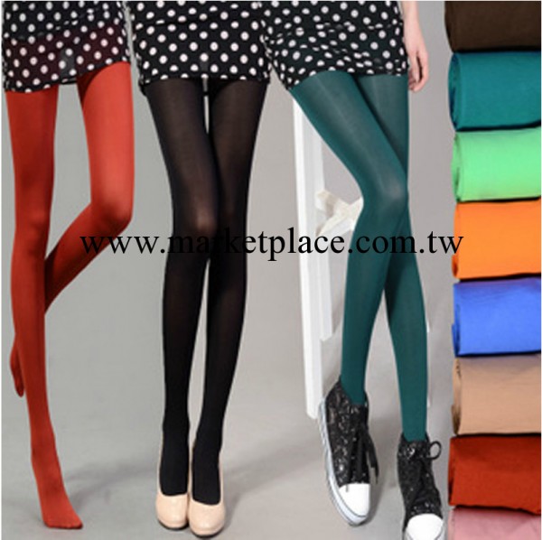 2013夏季新款 天鵝絨女士連身絲襪 薄糖果色顯瘦性感打底襪褲 女工廠,批發,進口,代購