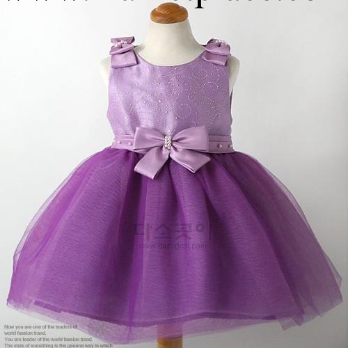 全紫色紗裙-獨傢夏款-童裙批發-蝴蝶結公主裙 童裙批發・進口・工廠・代買・代購