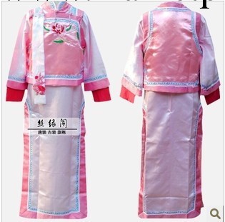 兒童古裝 晴川穿越兒童清朝 小燕子格格服 旗裝 舞臺服表演服工廠,批發,進口,代購