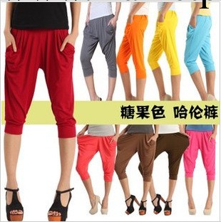 一件代發 七分哈倫褲大碼彈力夏季韓版糖多色內搭褲休閒女褲工廠,批發,進口,代購