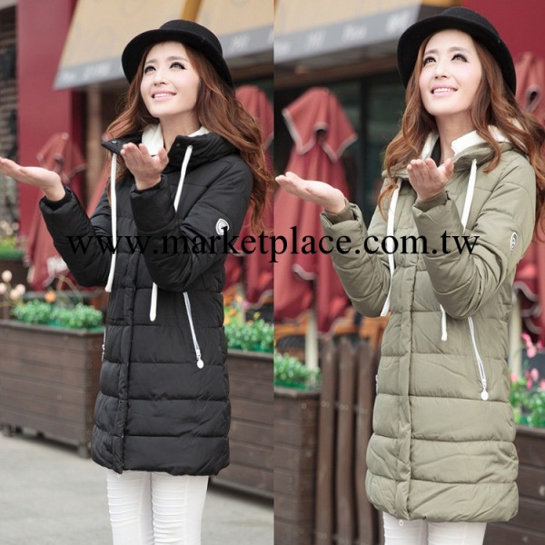 冬季新款品牌羽絨衣 修身中長款連帽保暖女式羽絨棉服批發A8002工廠,批發,進口,代購