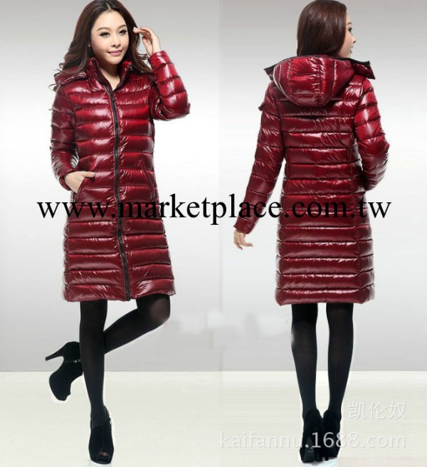 2013冬季女裝外套羽絨衣批發 舒淇同款羽絨衣 中長款女式連帽款工廠,批發,進口,代購
