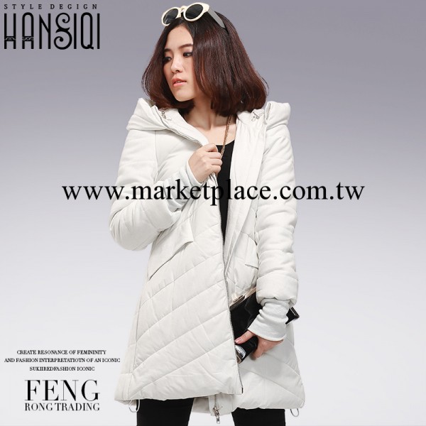 2013韓版新款女式保暖棉衣 拉鏈連帽大衣 時尚百搭女式外套10657批發・進口・工廠・代買・代購