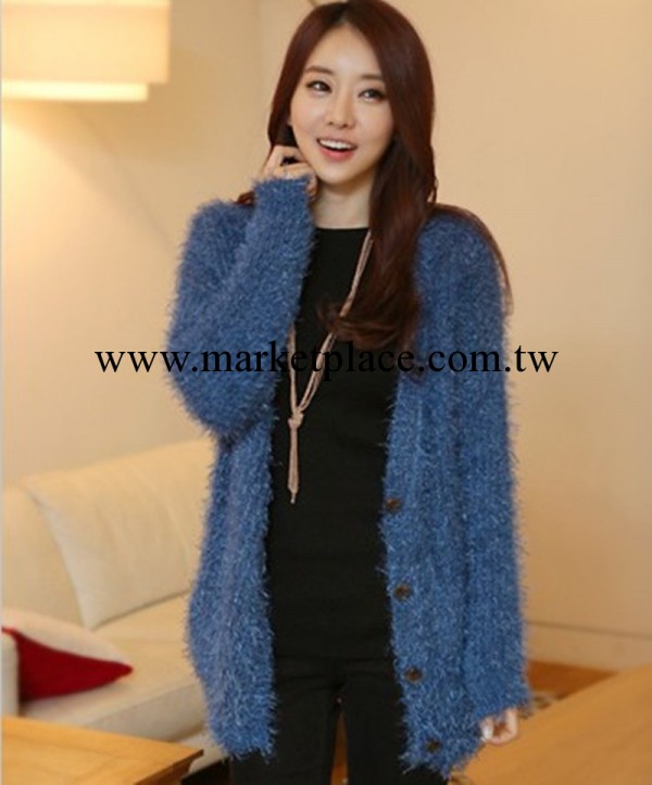 2013新款韓版開衫毛衣大碼寬松系扣女裝A389工廠,批發,進口,代購