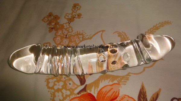 超大水晶玻璃雙陽具成人激情用品 另類情趣用品 性保健品直徑4.3工廠,批發,進口,代購